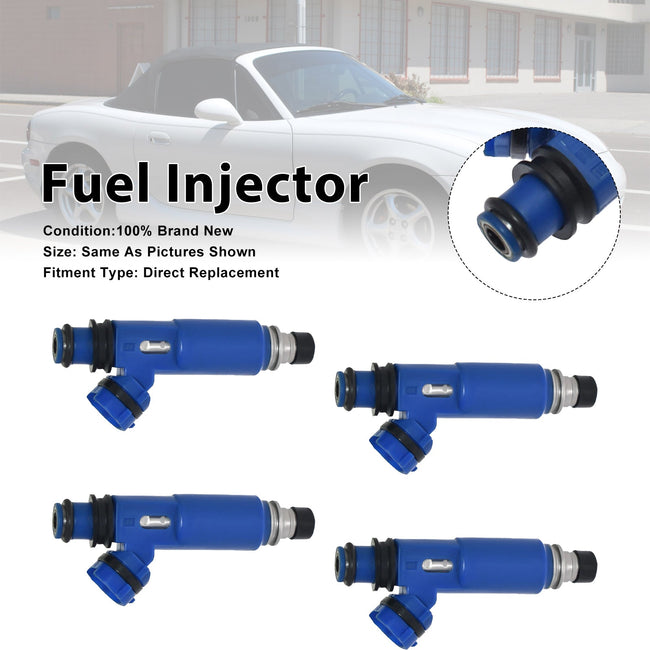 4Pcs Fuel Injector For Mazda MX-5 II 1998-2005 195500-3030 1955003030