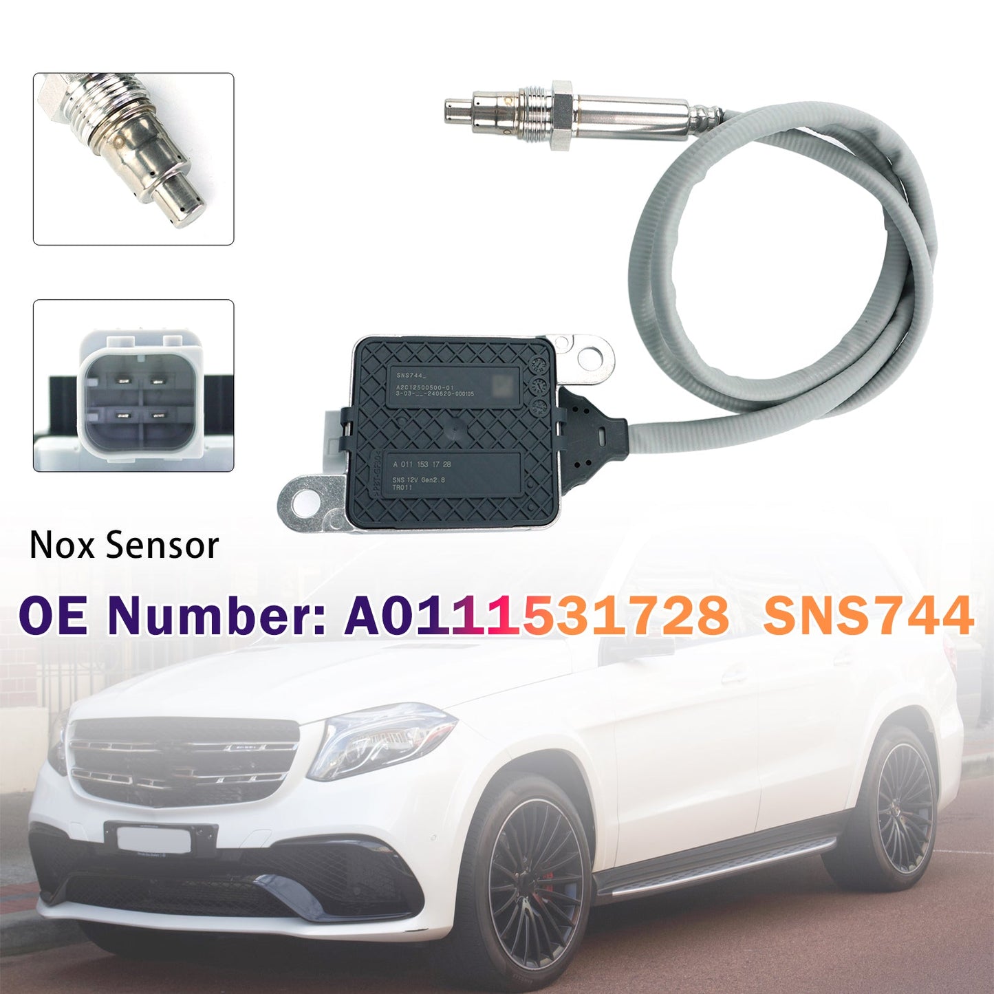 12V Nitrogen Oxide Sensor A0111531728 SNS744 For Mercedes