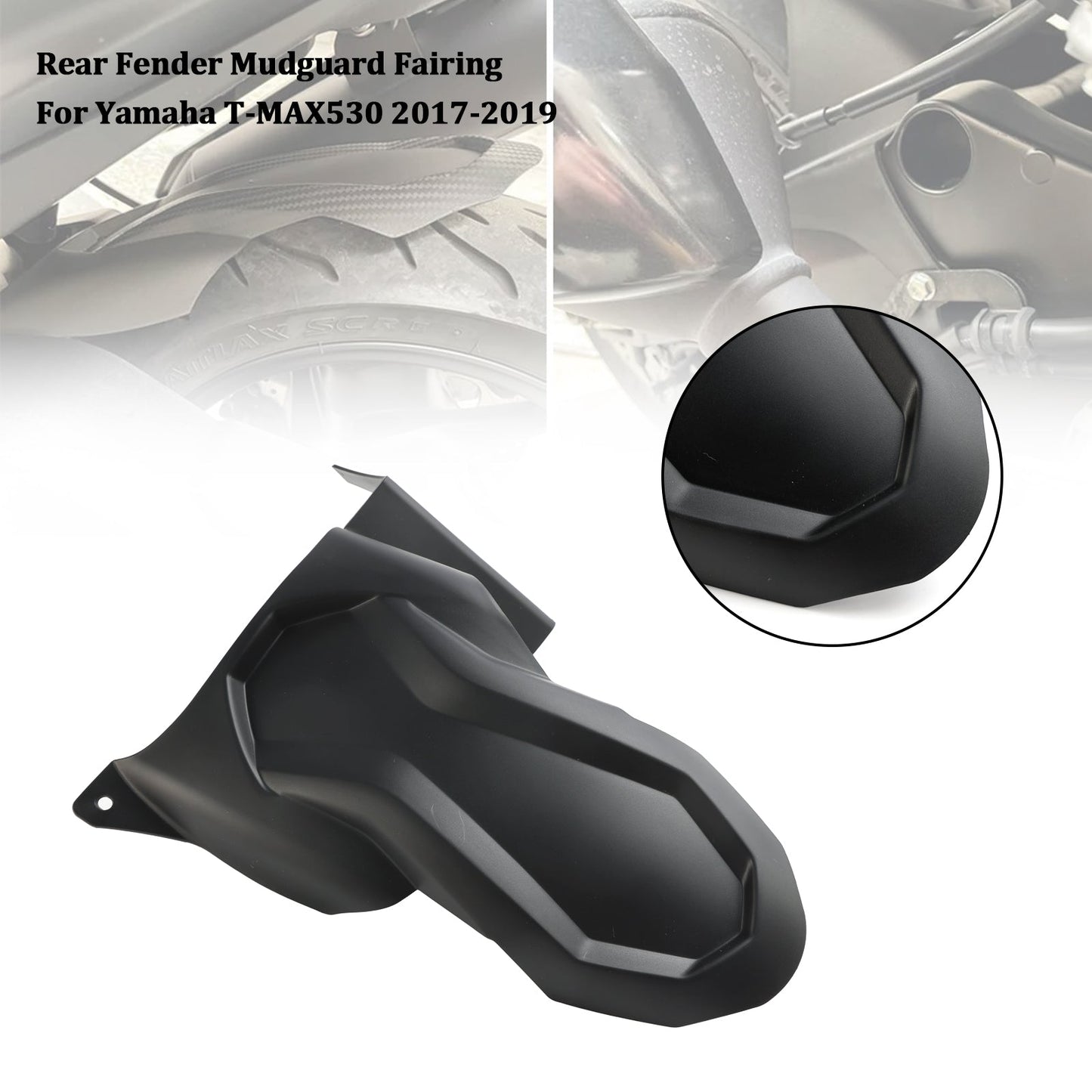 Rear Fender Mudguard Fairing For Yamaha T-MAX 530 17-19 T-MAX 560 2020-2023