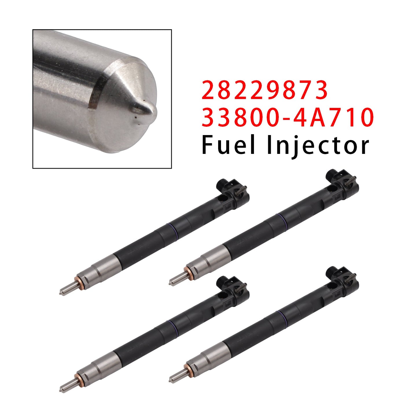 2011- For Hyundai H-1 Travel (TQ) 2.5 CRDi D4CB 2497 ccm, 85 KW 4PCS Common Rail Injector 338004A710