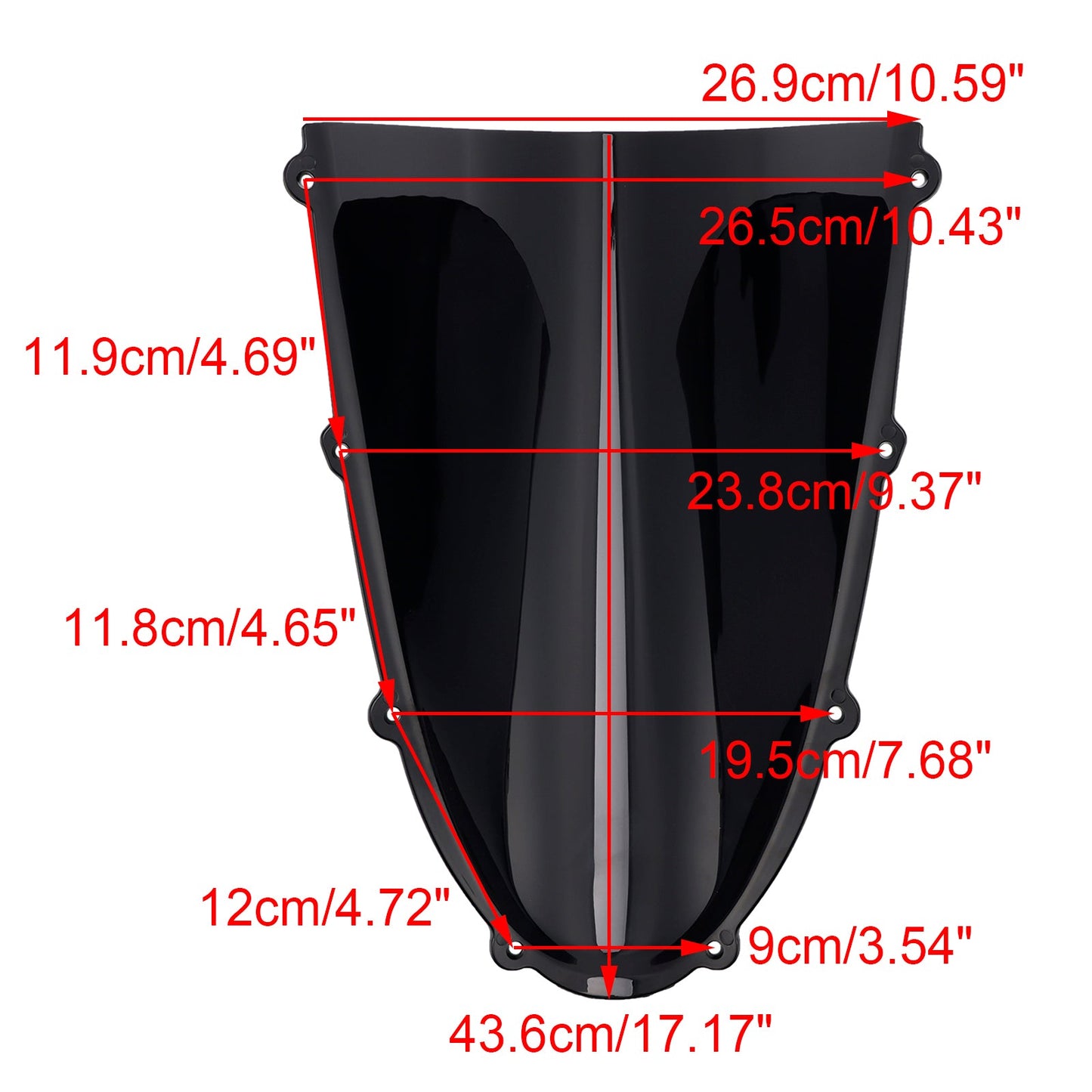 2025- DUCATI Panigale V4/S ABS Plastic Windshield Windscreen