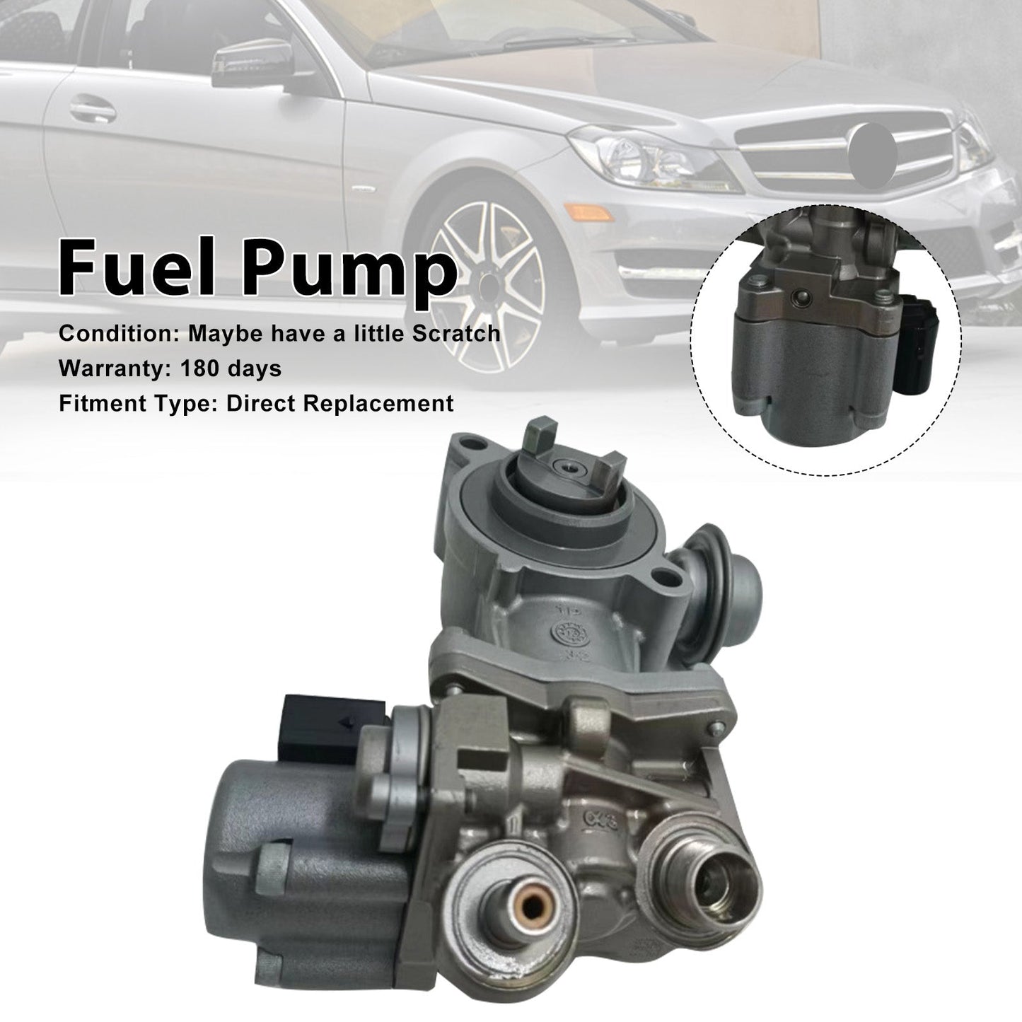 2012-2015 MERCEDES-BENZ SLK250 1.8L L4 Turbocharged High Pressure Fuel Pump A2710703501