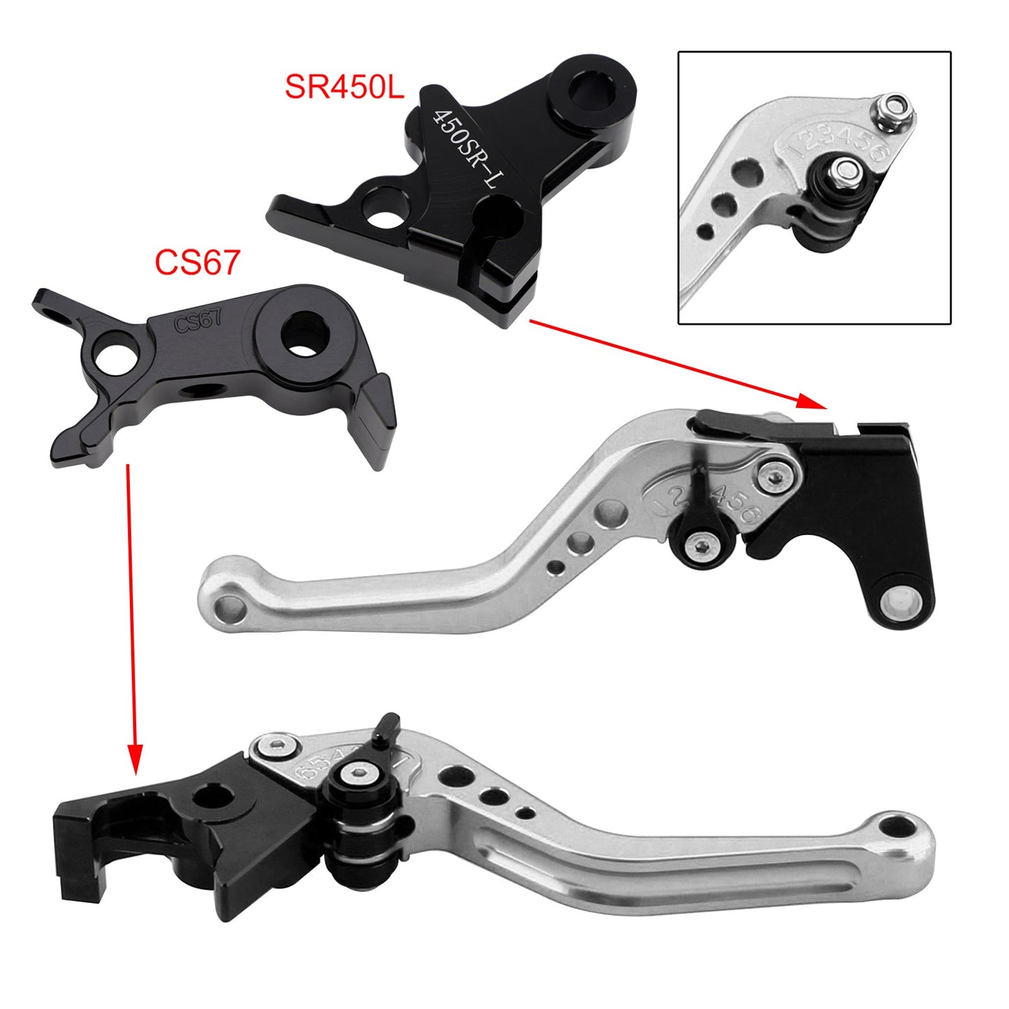 NEW Short Clutch Brake Lever fit for VOGE DS900X 900DSX 2024-2026