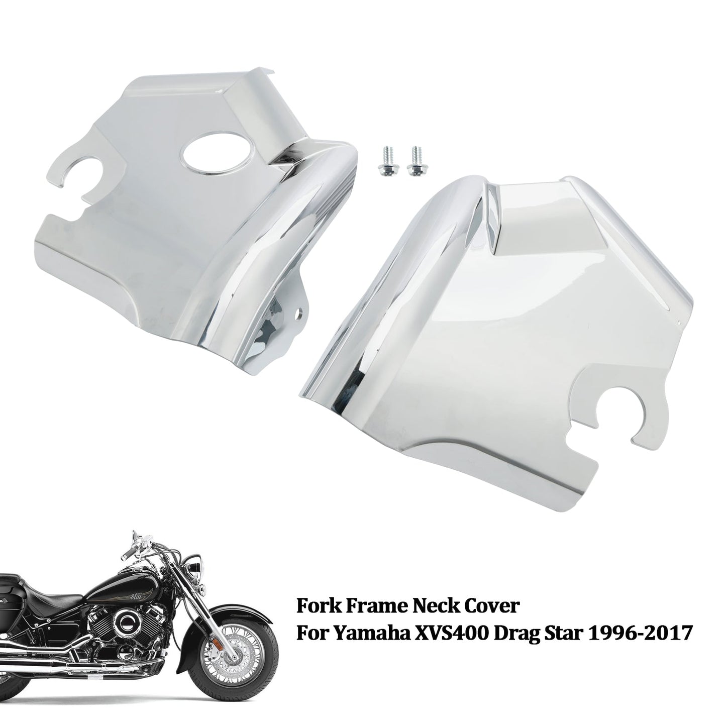 1997-2003 Yamaha XVS650 Drag Star V-Star 650 Custom Classic Yamaha XVS400 Drag Star Fork Frame Neck Cover