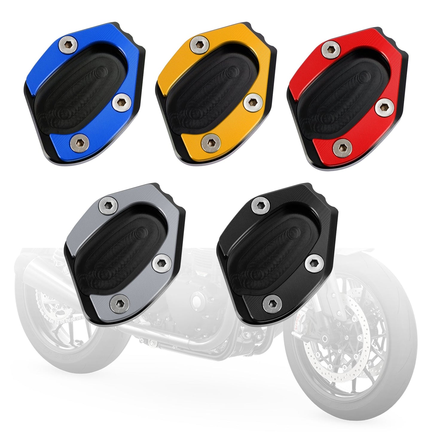 Kickstand Enlarge Plate Pad fit for speed twin 1200 19-21 thruxton 1200/R 16-19