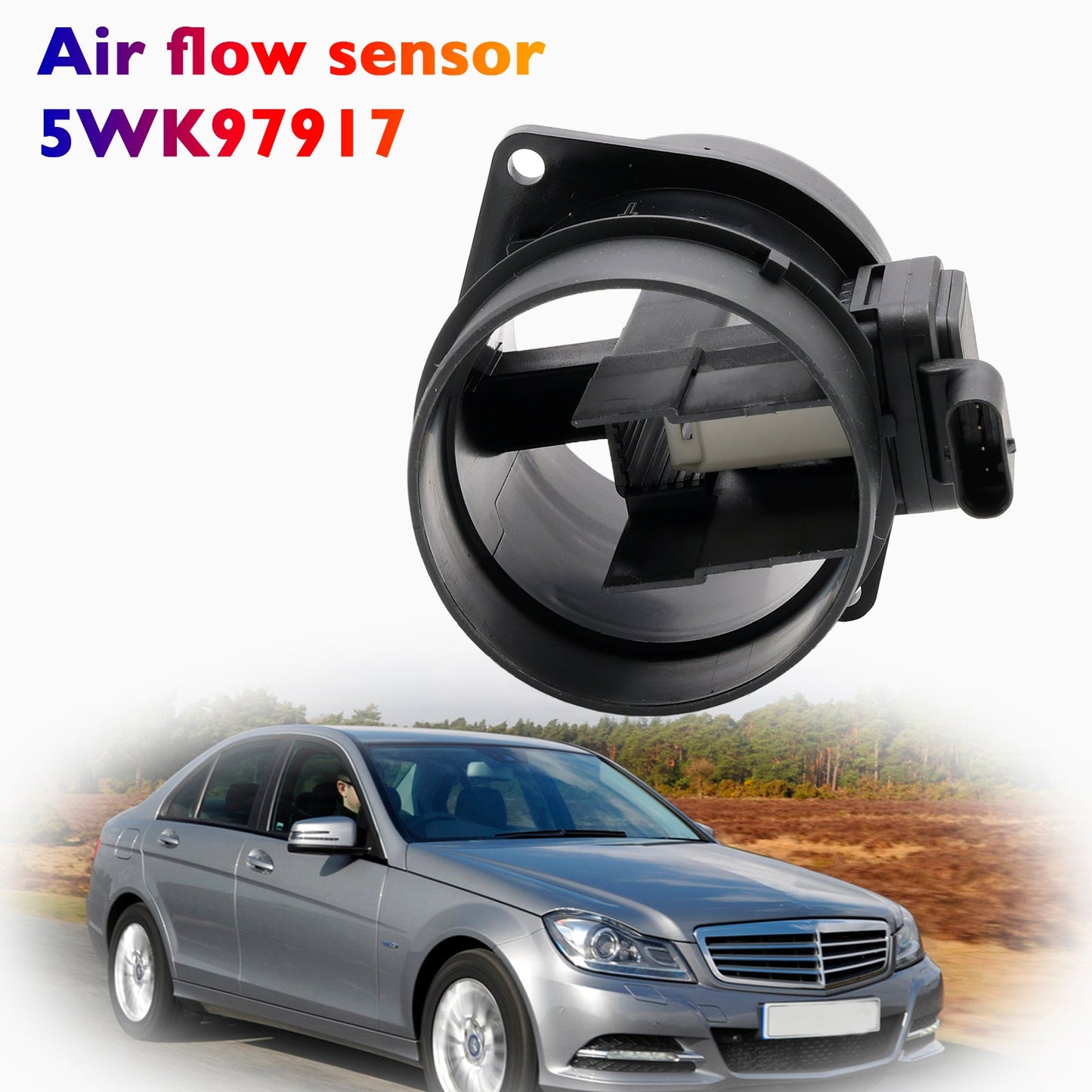 Mass Air Flow Meter Sensor 5WK97917 For Mercedes W204 W212 X204 Sprinter 2007-2014