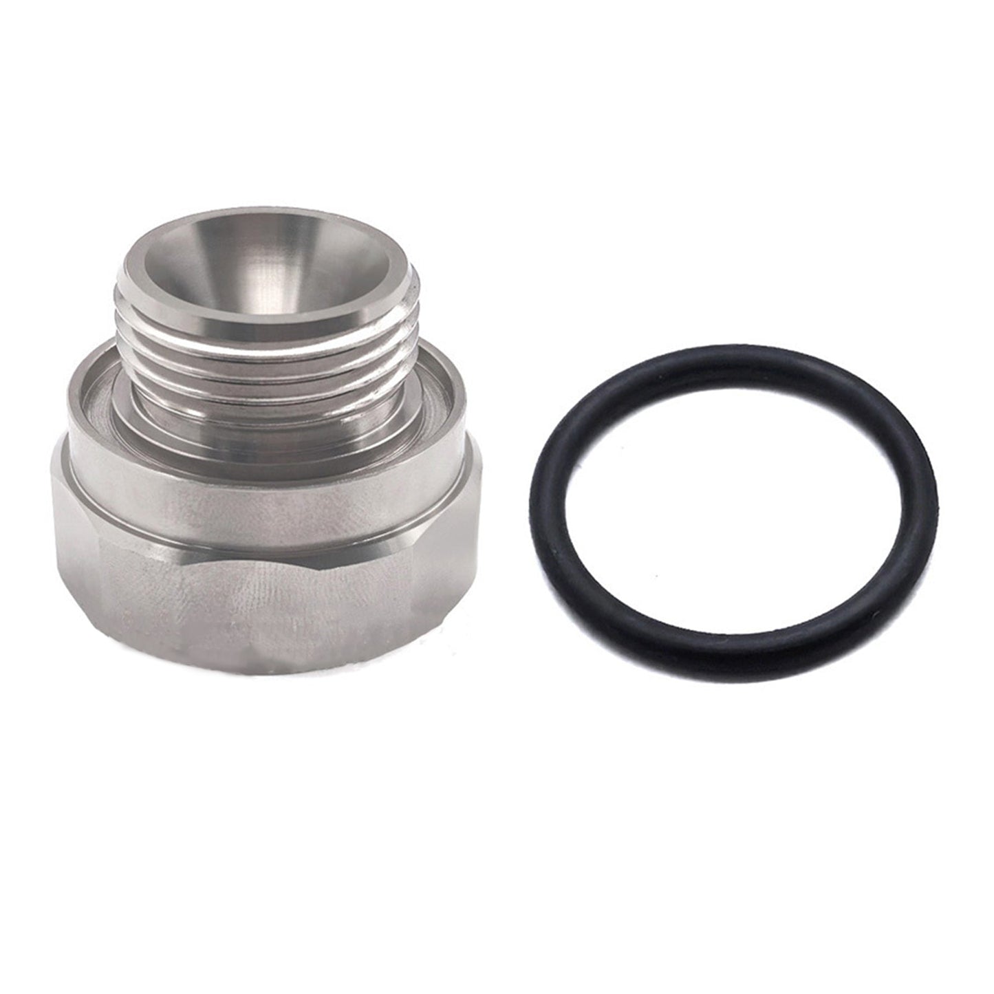 Thread Size Oil Drain Valve Adapter Silver A-211 27mm-2.0