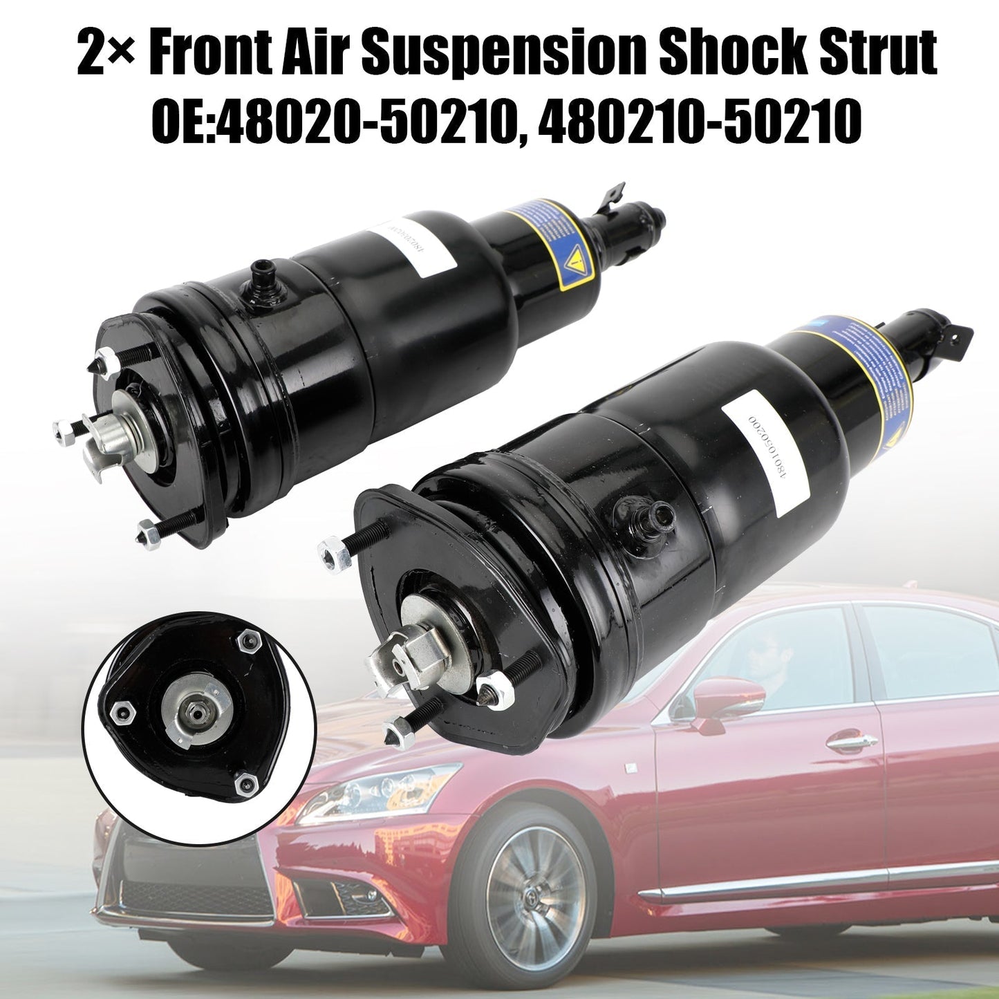 2008-2016 Lexus LS600h L Sedan 4-Door 5.0L 2× Front Air Suspension Shock Strut 48020/10-50210