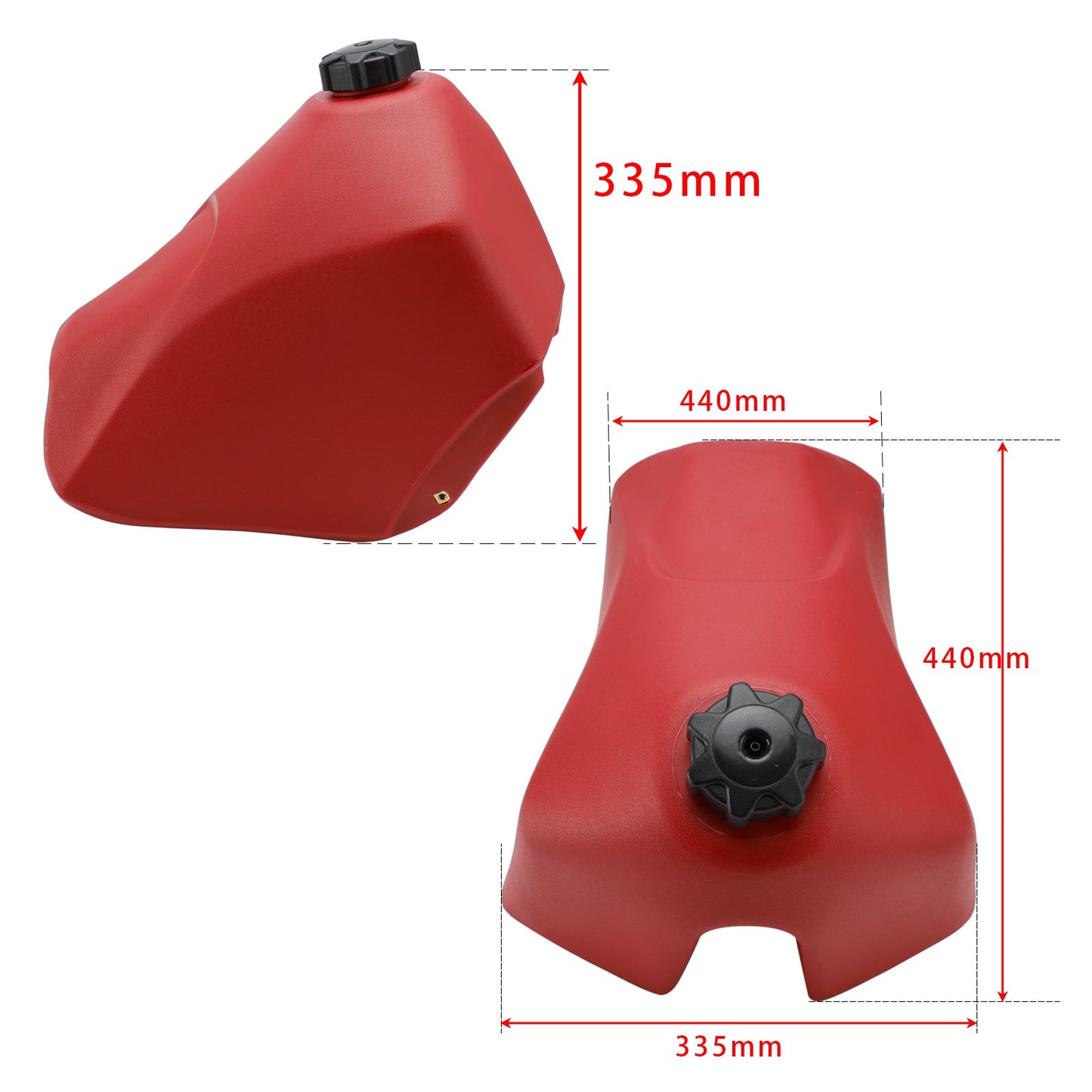 1985-2005 Kawasaki KLR 250 KLR250 NEW Plastic 3.2 Gal Large Fuel Tank Red