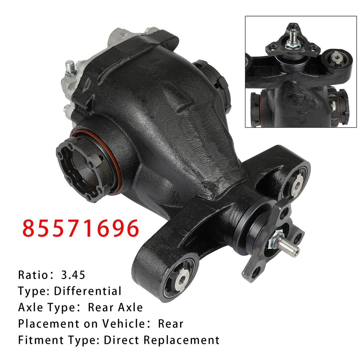 Differential Assembly Carrier 85571696 3.45 For Cadillac ATS 2.0L 3.6L 2013-2019