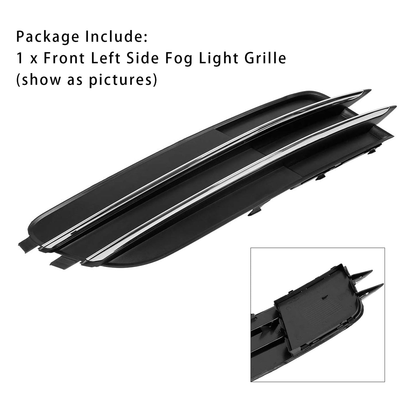 2012-2014 Audi A6 C7 Front Left Side Bumper Grille Fog Light Grill 4G0807681