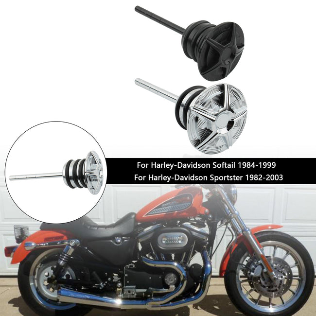Oil Dipstick Tank Cap Plug For Softail 84-99 Sportster 82-03