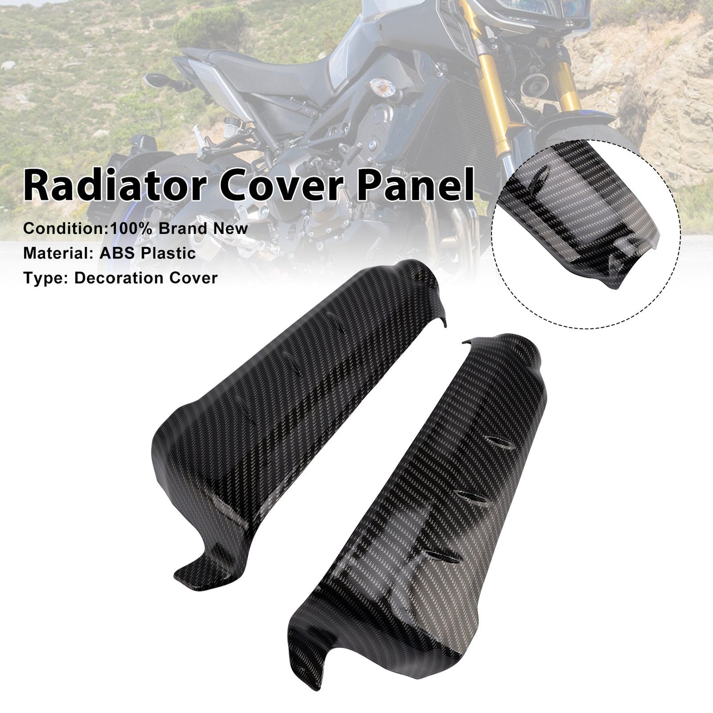 Radiator Side Cover Fairing Panels For Yamaha MT-09/SP 2021-2024