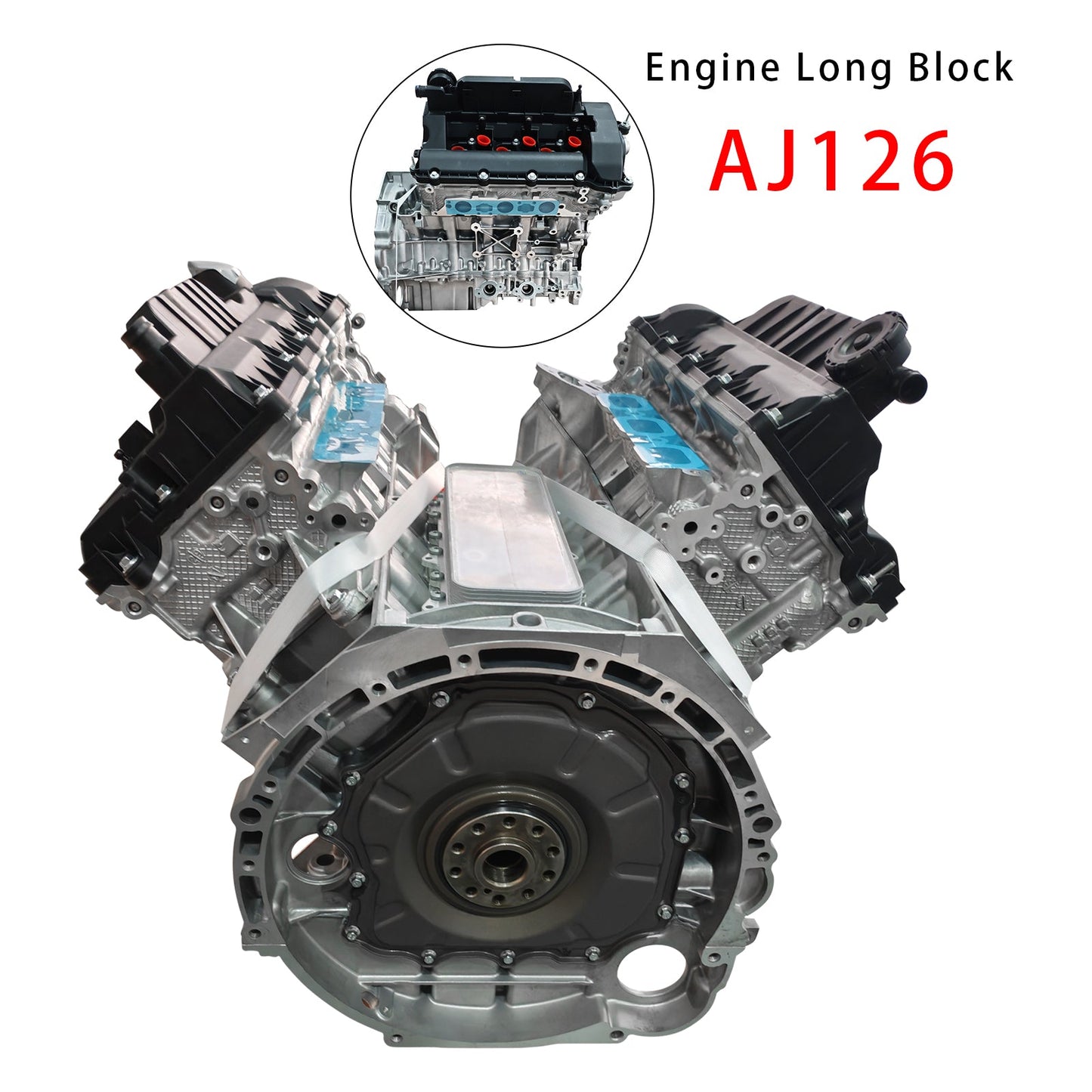 2013-2016 Jaugar XJ X351 3.0L Long Engine Block Assy AJ126 306PS