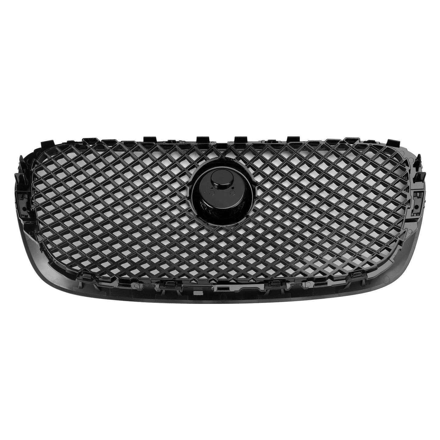 2008-2011 Jaguar XF XF-R Style Front Bumper Grill Grille Gloss Black