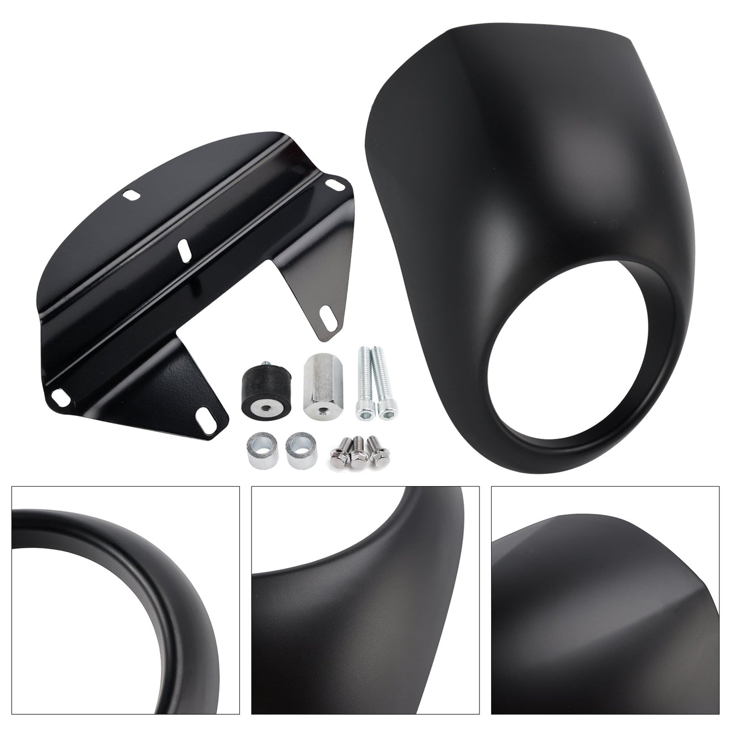 1973-up Sportster Dyna XL 883 1200 FX Headlight Fairing Light Cover
