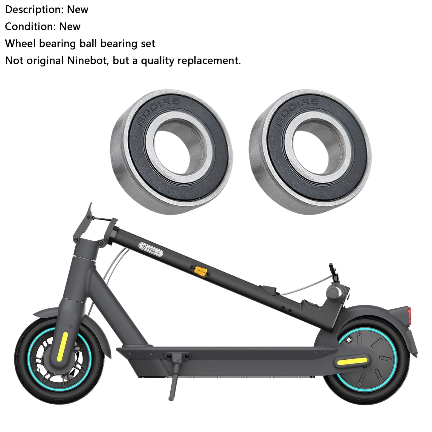 2pcs Electric Scooter Front Wheel ball Bearings For Ninebot MAX G30 G30D
