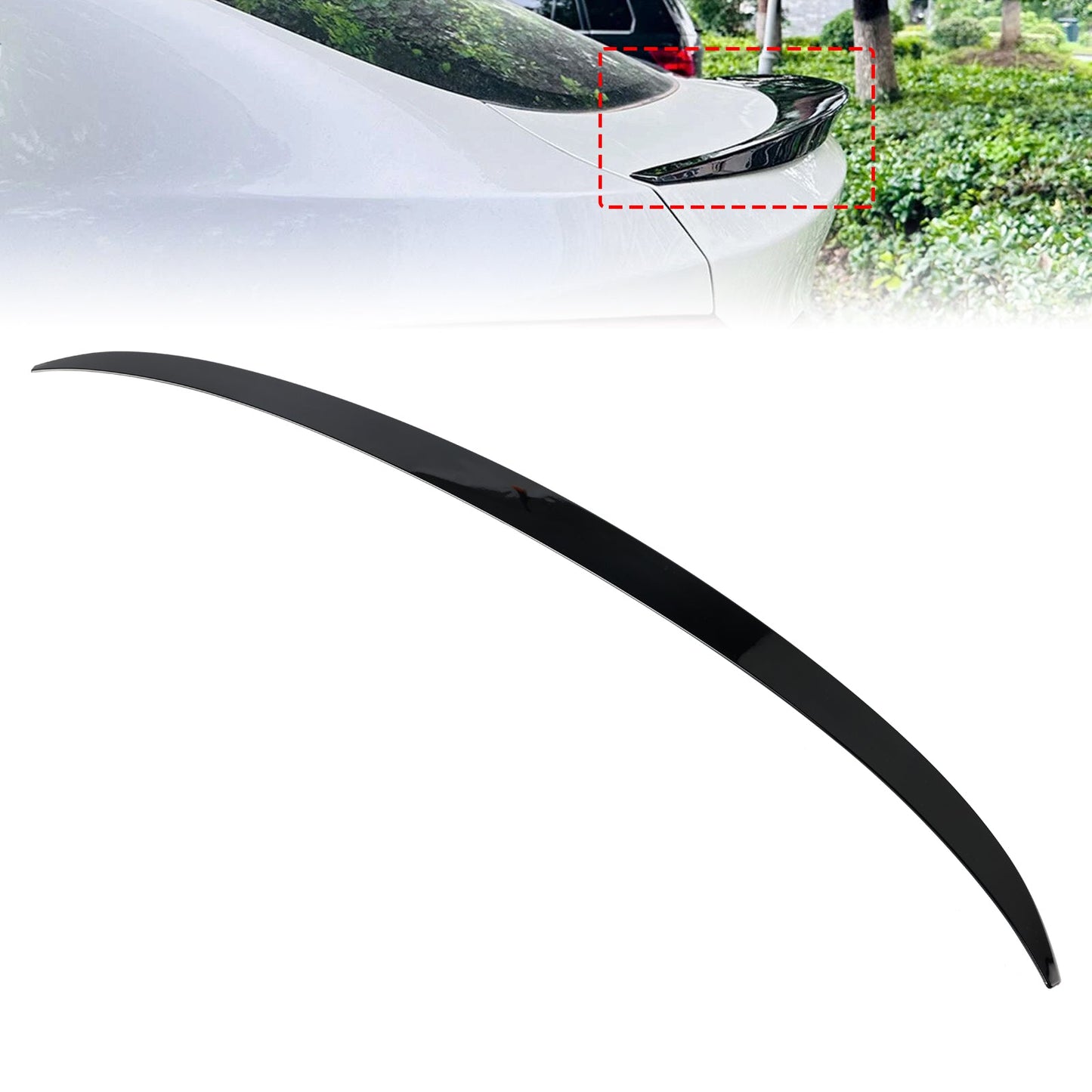 Gloss Black Rear Boot Spoiler For BMW X4 F26 2014-2018