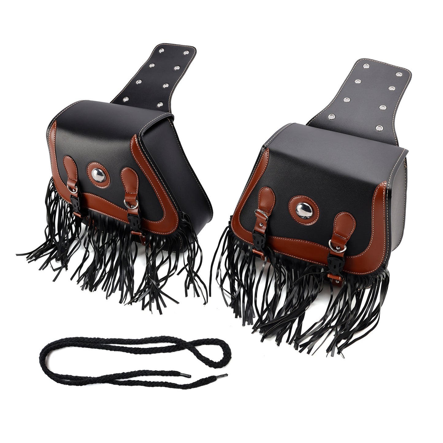 Tail Bag Side Saddlebag Tail Bag Luggage Pouch Storage Black 26L For Motorbike