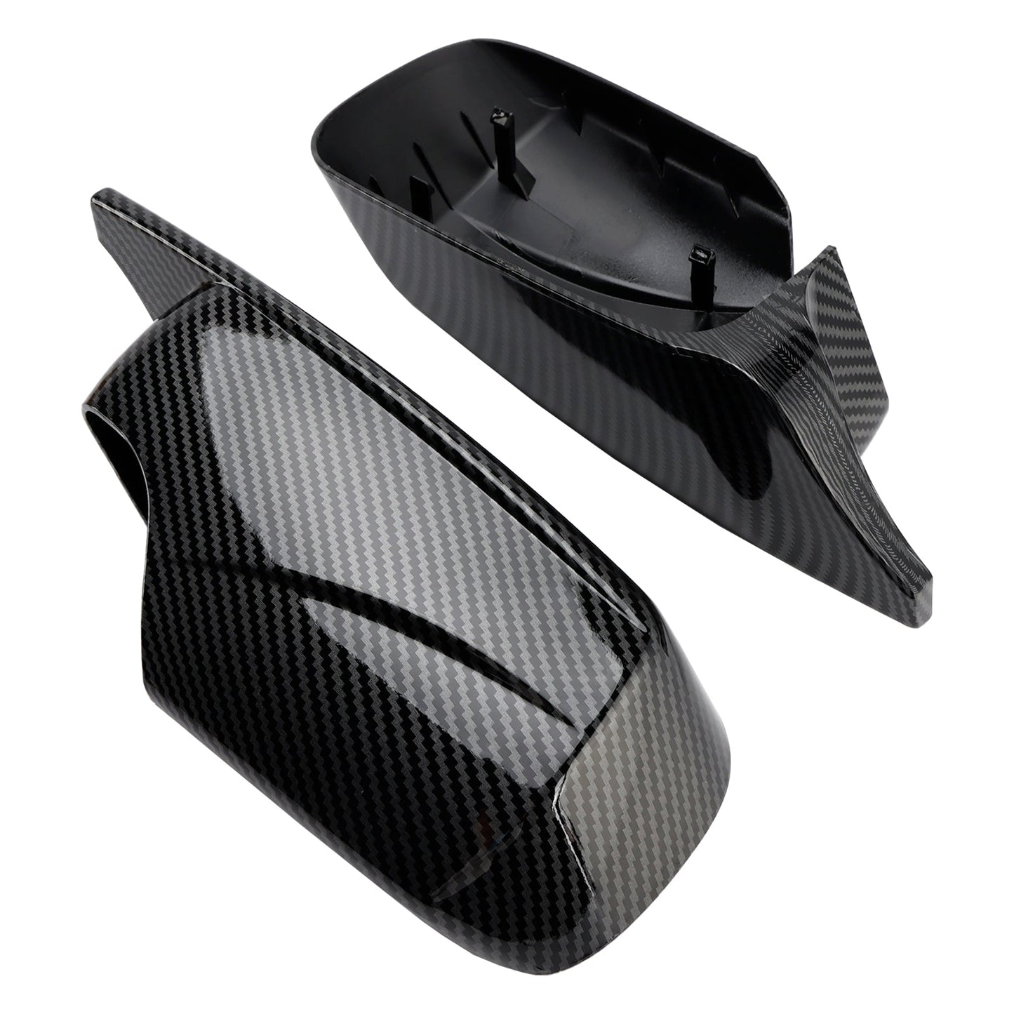 2PCS M Style Wing Car Side Mirror Cover Caps for BMW E46 Sedan E39 4DR 1998-2005
