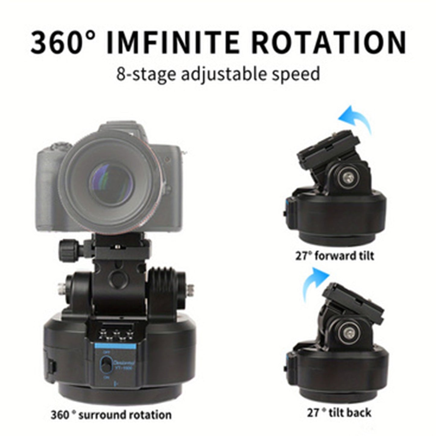 YT-1500 Camera Electric Cloud Platform Mobile Live Rotating Panoramic Stabilizer