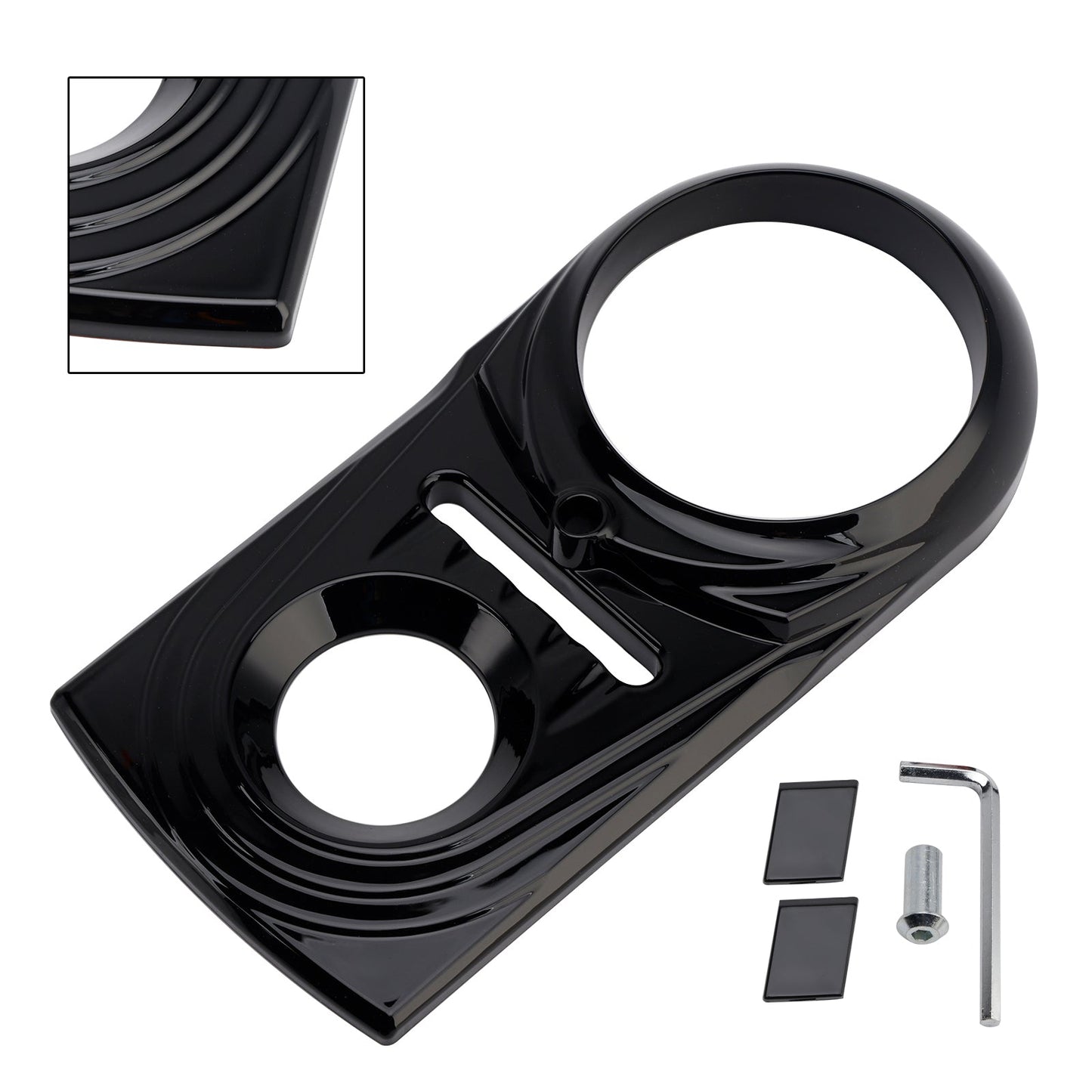 Gas Tank Dash Panel Insert Cover For Softail FLSTC FXST Street Glide