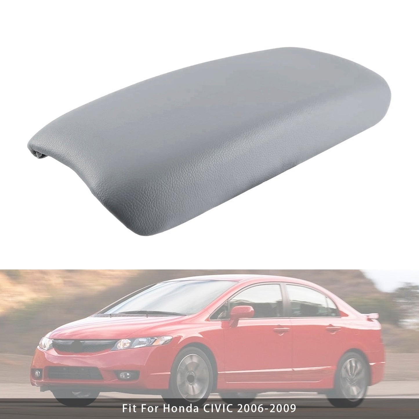 2006-2009 Honda CIVIC Gray Leather Armrest Centre Console Lid