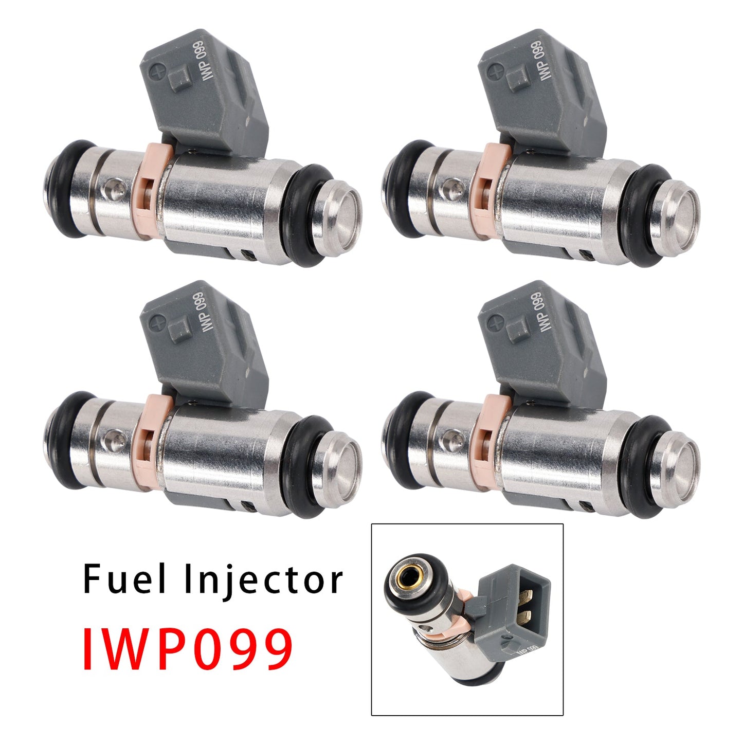 4Pcs Fuel Injector For Renault Clio Kangoo Thalia Twingo I 1.2 16V IWP099