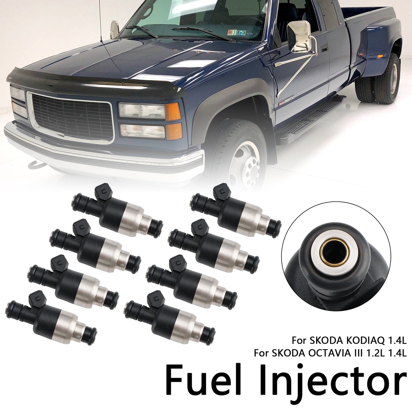 8PCS Fuel Injector 17109596 Fit Chevrolet Fit GMC 7.4L V8 1996-2000 83211150