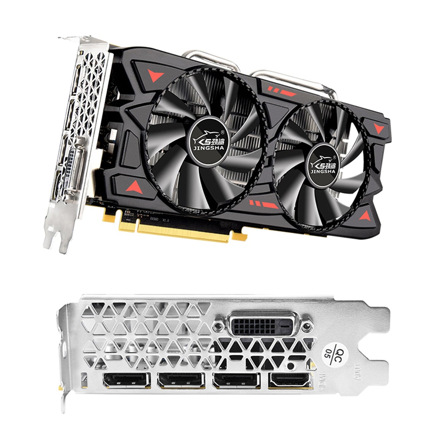 RX580 8G Independent Graphics Card Dual Fans Desktop Computer Lighting Card