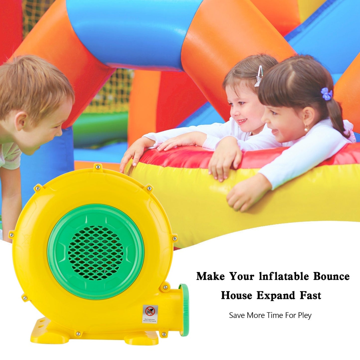 550 Watt Inflatable Bouncy Castle Blowers House Water slide Air Pump Dust Blower Fan