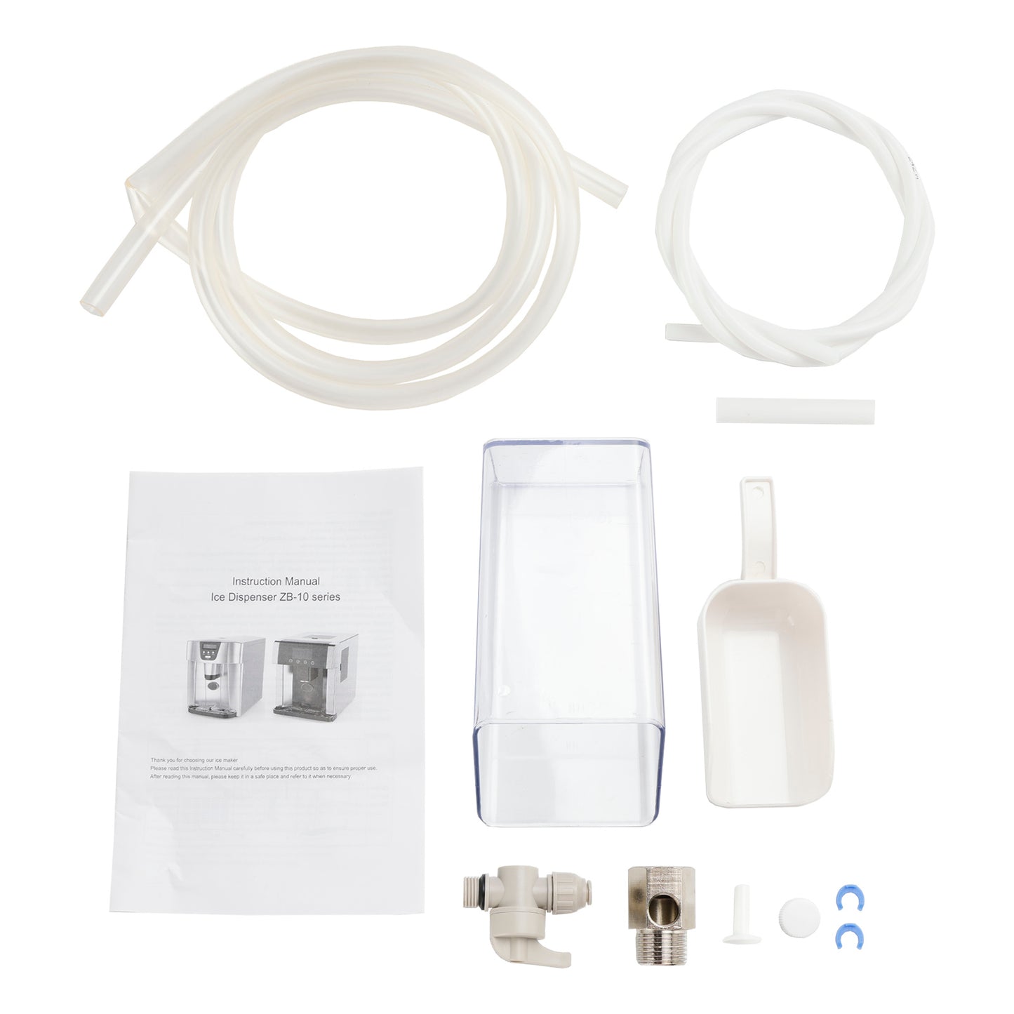 LCD Ice Cube Machine Maker Stainless Steel 3 Ice Sizes Ice water 2 in 1 UK