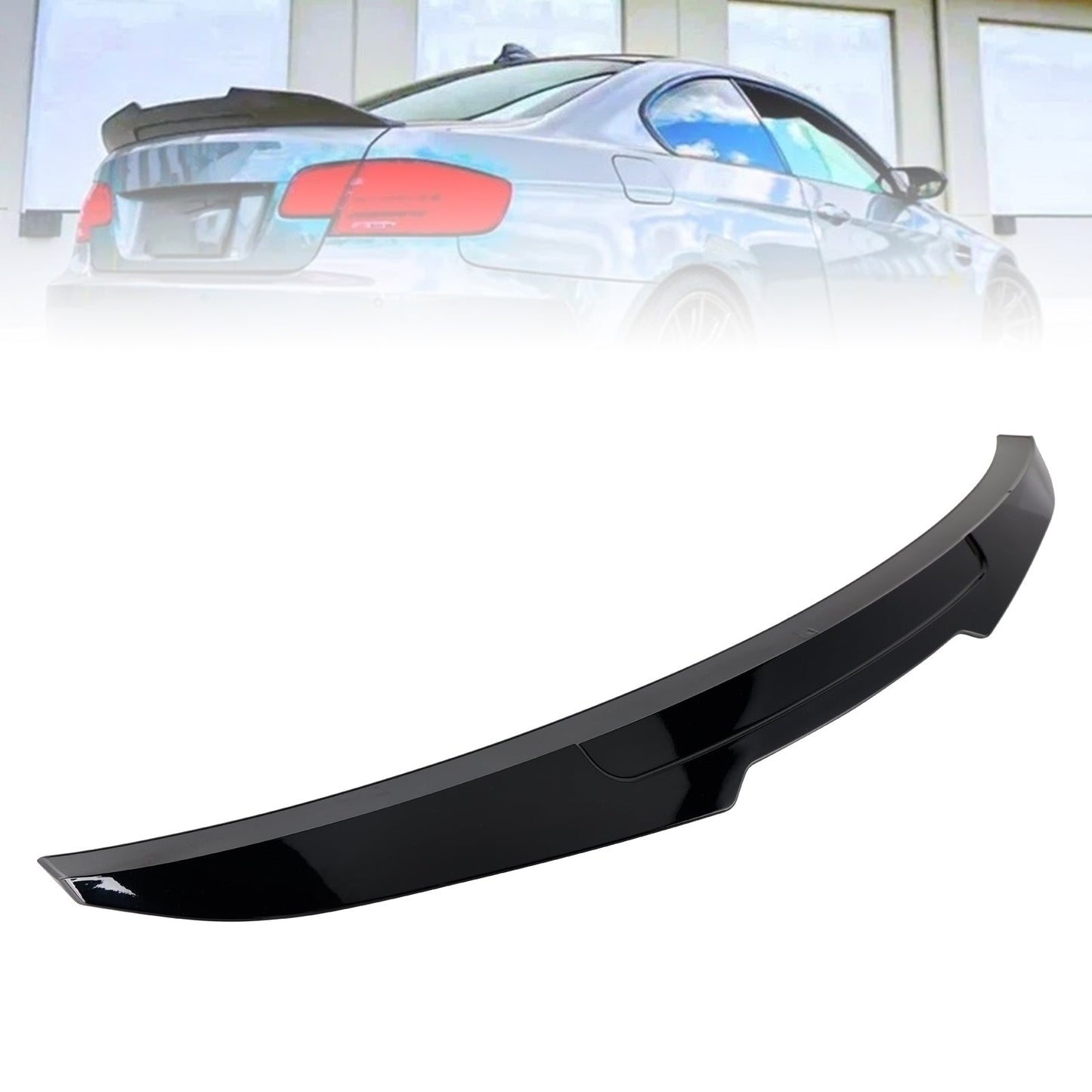 2006-2013 BMW 3 Series E92 Coupe 2DR Model Only Gloss Black Rear Boot Spoiler