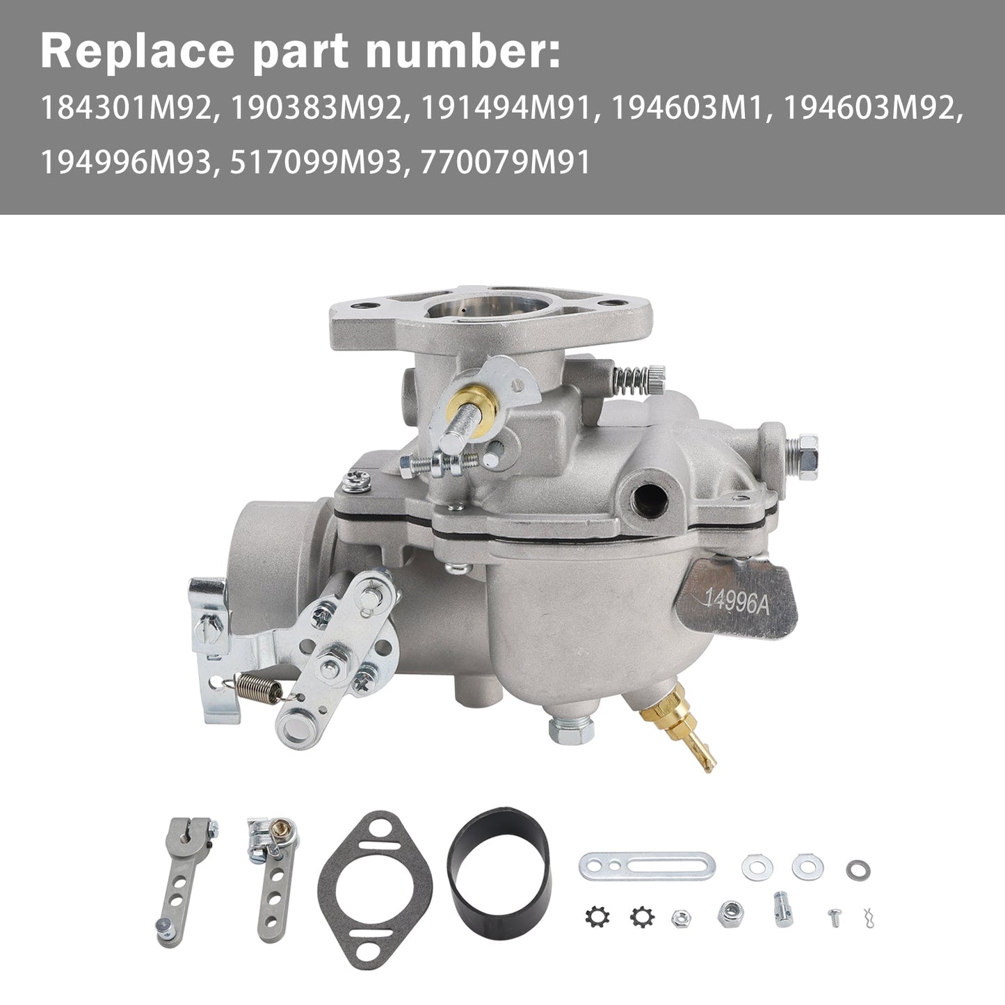 For CASE 500B 510B 511B 530, 535 Carburetor A135849 A35816