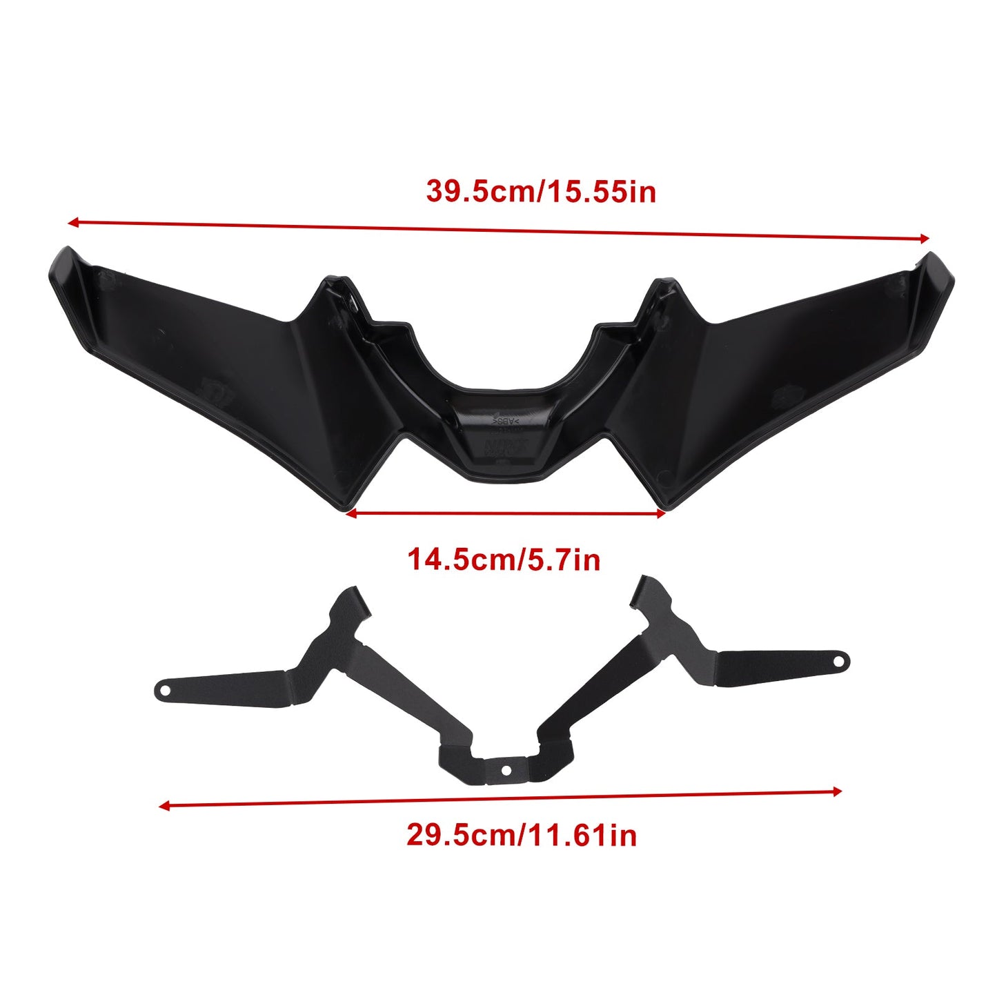 2021-2024 Yamaha MT-07 Front Fender Beak Extension Fairing Spoiler