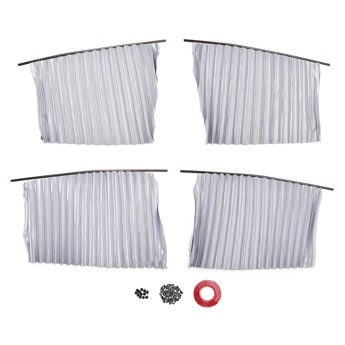 4x Universal Car Side Window Sun Shades Silver For Breast feeding Taking a nap