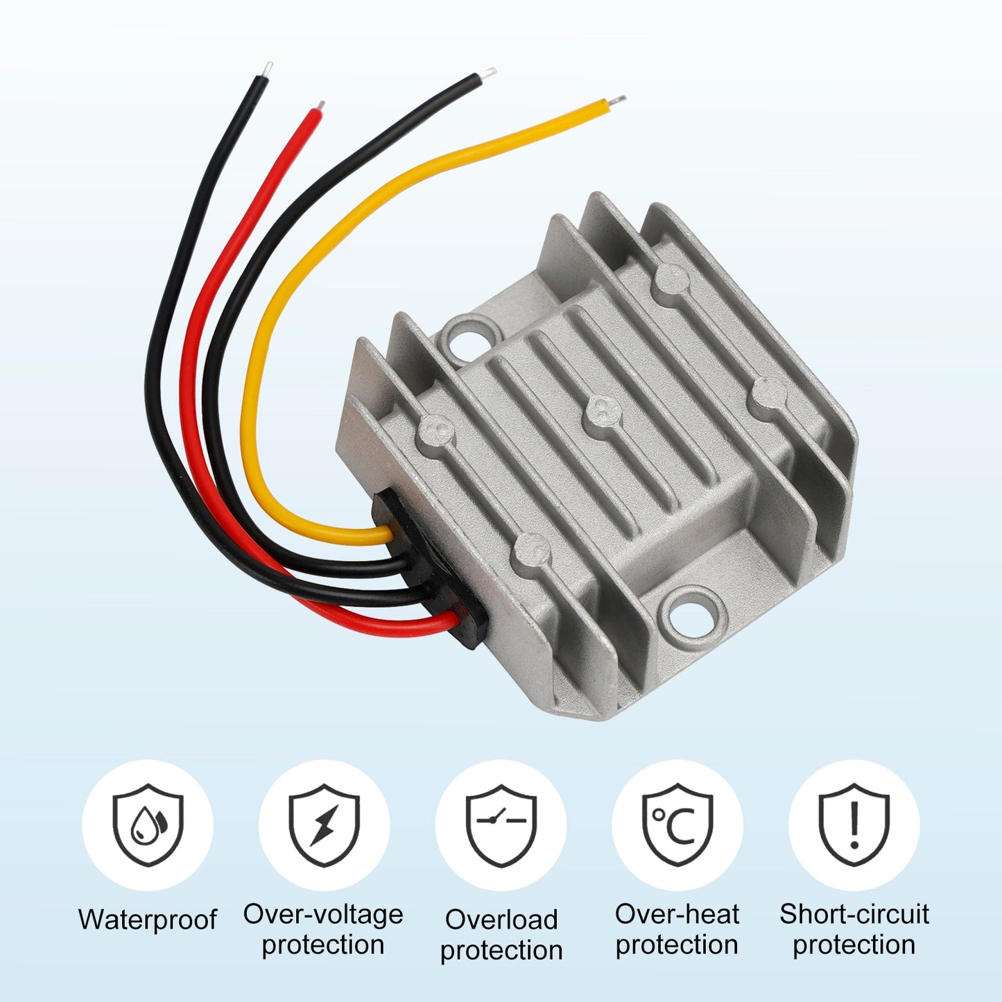 WaterProof 24V to 12V 2A 24W Step Down DC/DC Power Converter Regulator