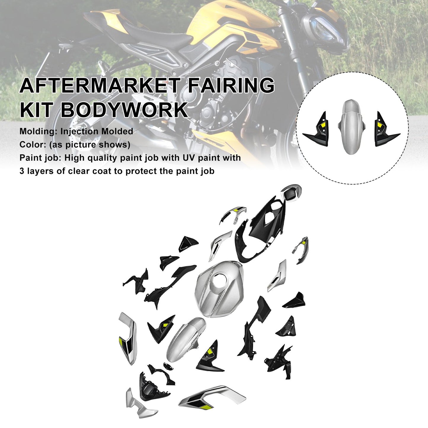 Injection Bodywork Fairing Kit for Street Triple 765 R/RS 2023-2025