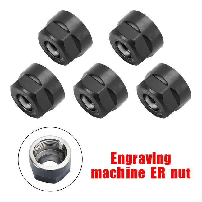 5Pcs ER16-A Type Collet Clamping Nut Chuck Holder CNC Milling Lathe Tool Holder