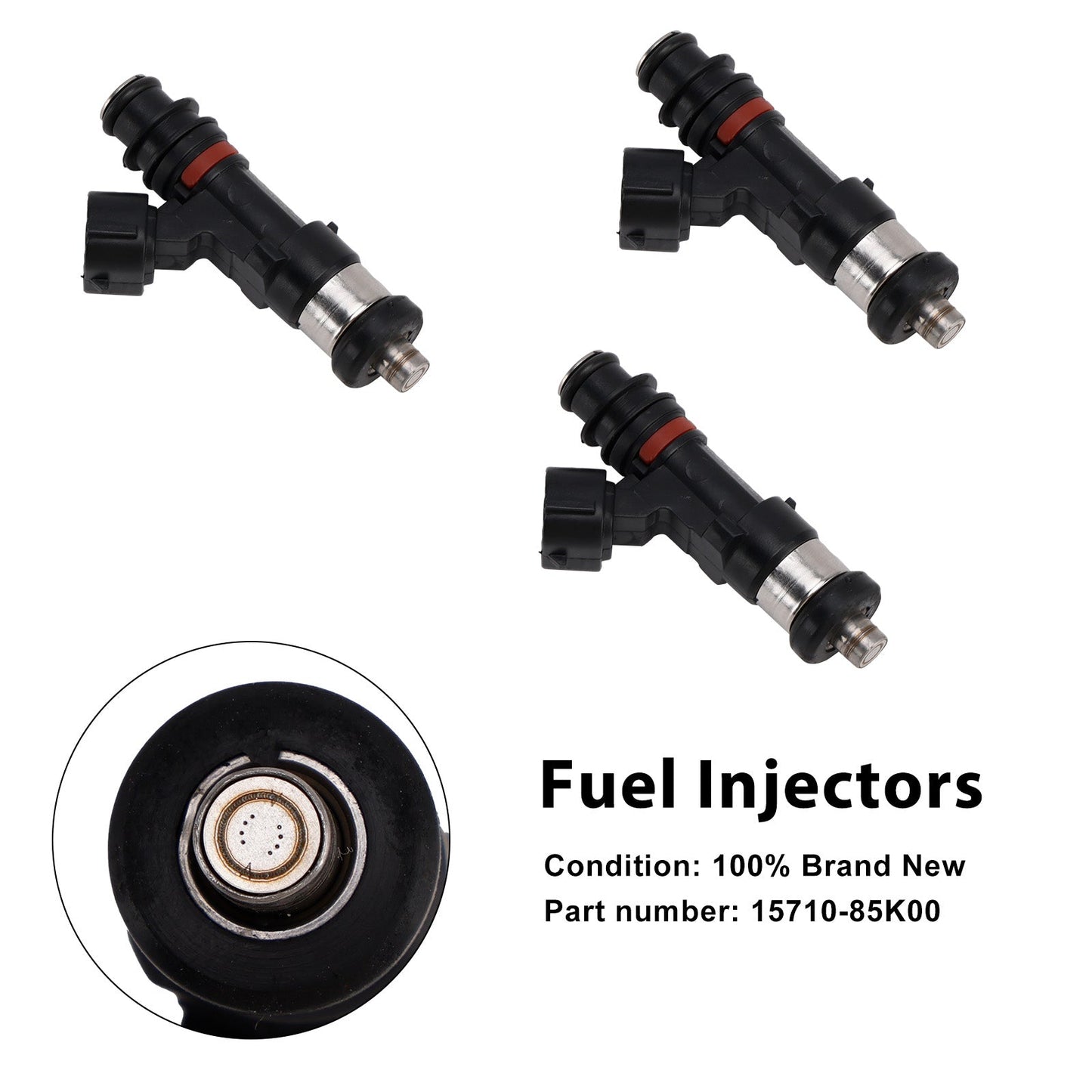 2010-2024 Suzuki DF40A DF50A DF60A Fuel Injectors 15710-85K00 3PCS