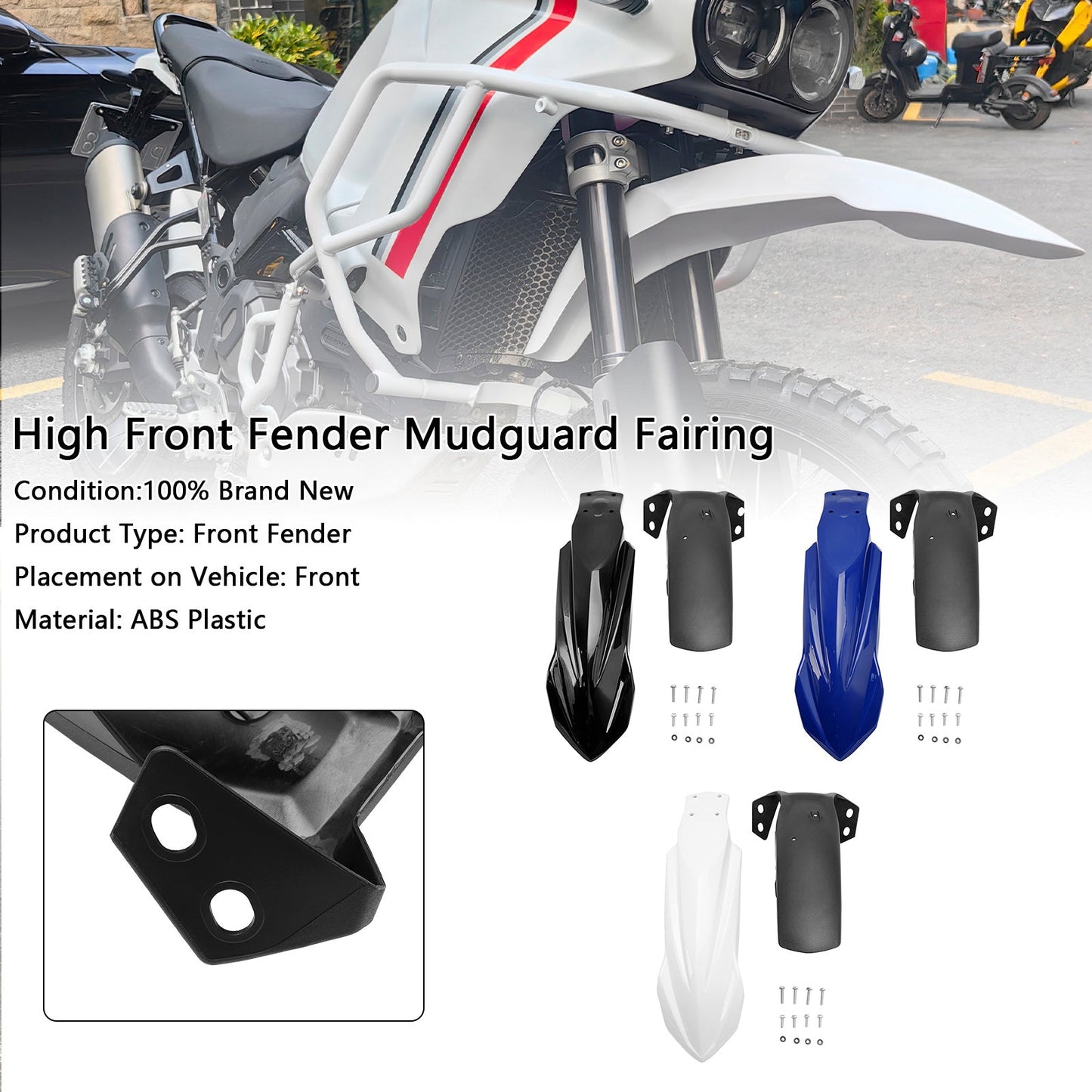 High Front Fender Mudguard Fairing For Yamaha Tenere 700 2019-2024