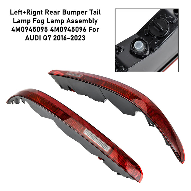 AUDI Q7 2016-2023 4M0945095 96 L+R Rear Bumper Tail Lamp Fog Lamp Assembly