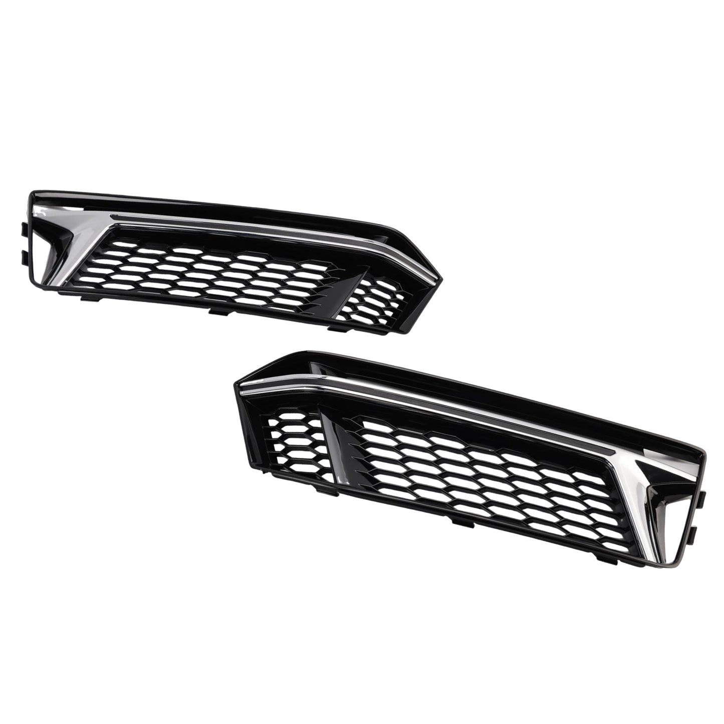 2016-2018 AUDI A4 B9 S-Line S4 2PCS Fog Light Cover Grille Grill