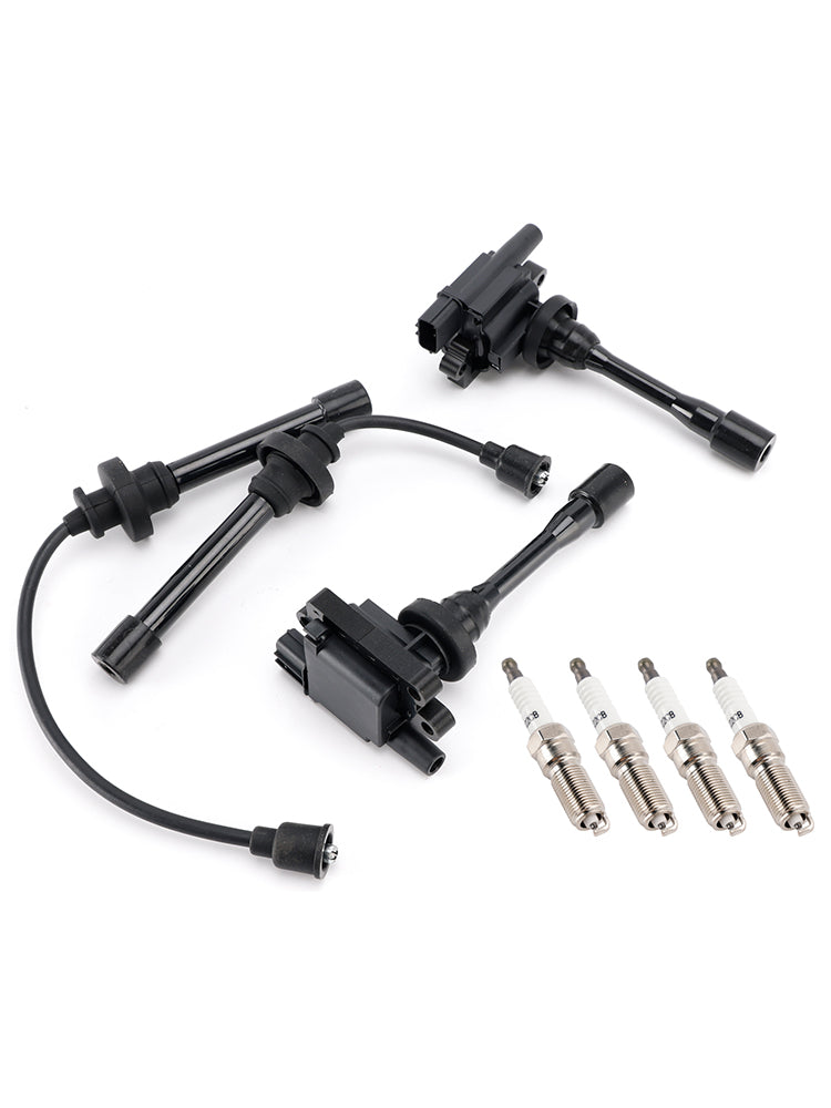 2x Ignition Coil+2x Wires+4x Plugs UF295 For Mitsubishi Lancer 2.0L l4 2002-2006