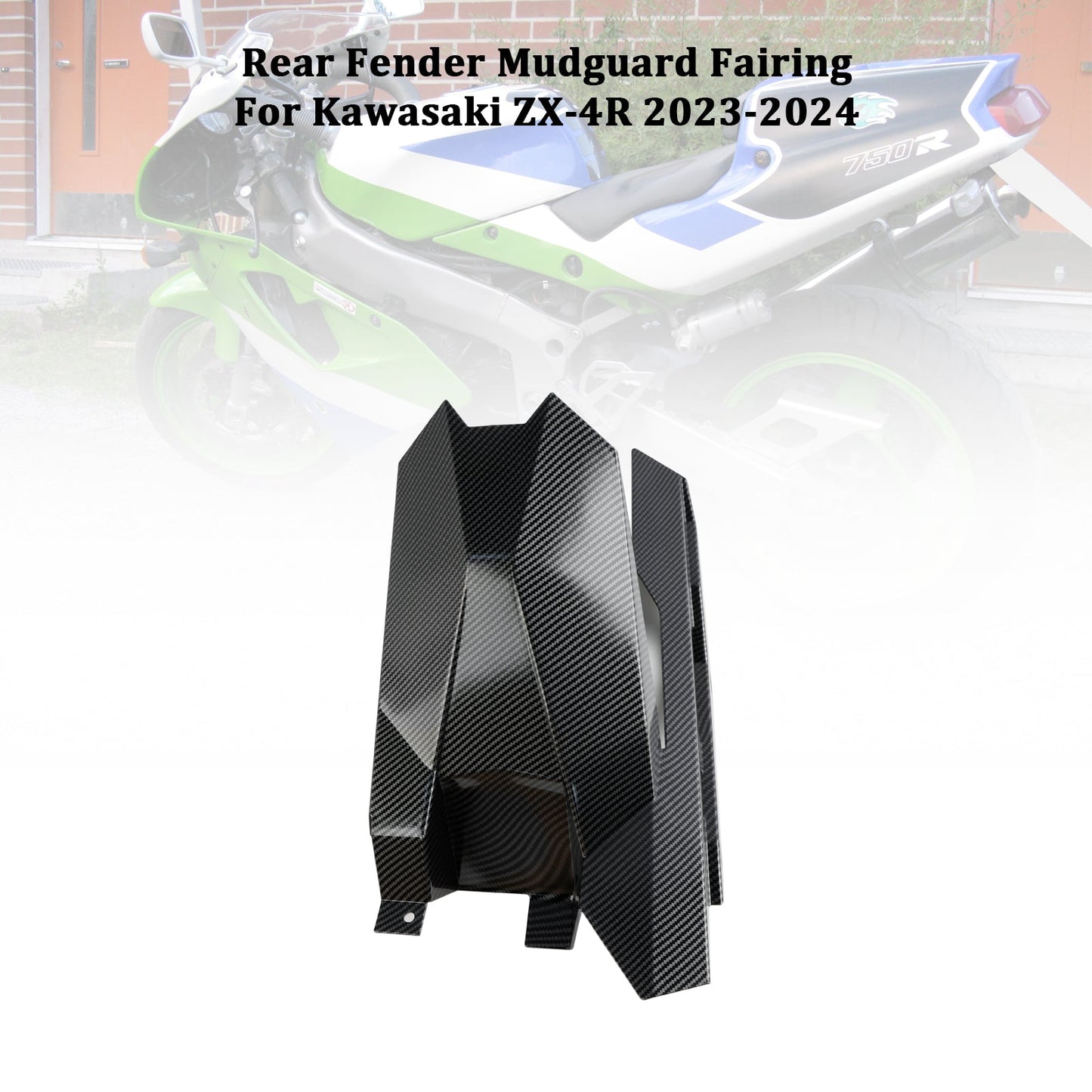 Rear Fender Mudguard Fairing Cowl For Kawasaki ZX-4R ZX-4RR 2023-2024