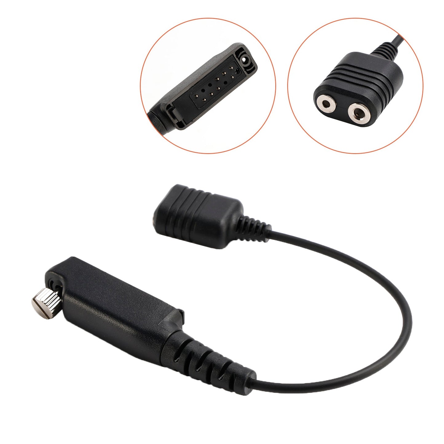 K Interface Headset Port Converter Cable for Sepura STP8000 STP8030 STP8035