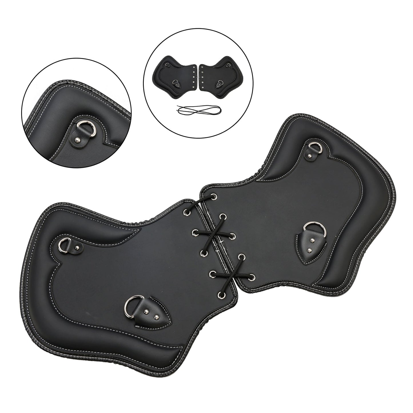 1985-2017 Touring, Softail, Dyna or Sportster Bikes Pair Cnc Heat Shield Saddle Protector Blackb Brown