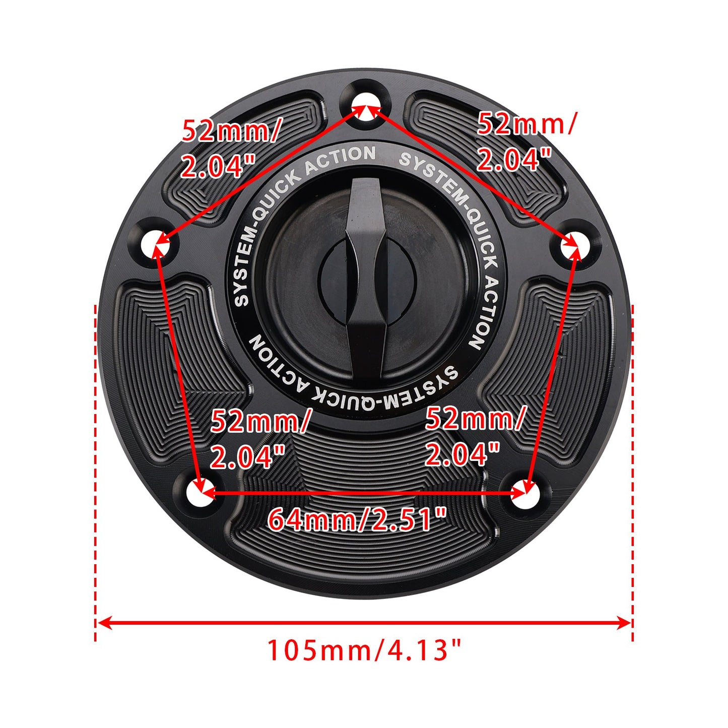 CNC Keyless Fuel Gas Cap For Yamaha YZF-R1 YZF-R6 2000-2025 YZF-R3 2015-2025