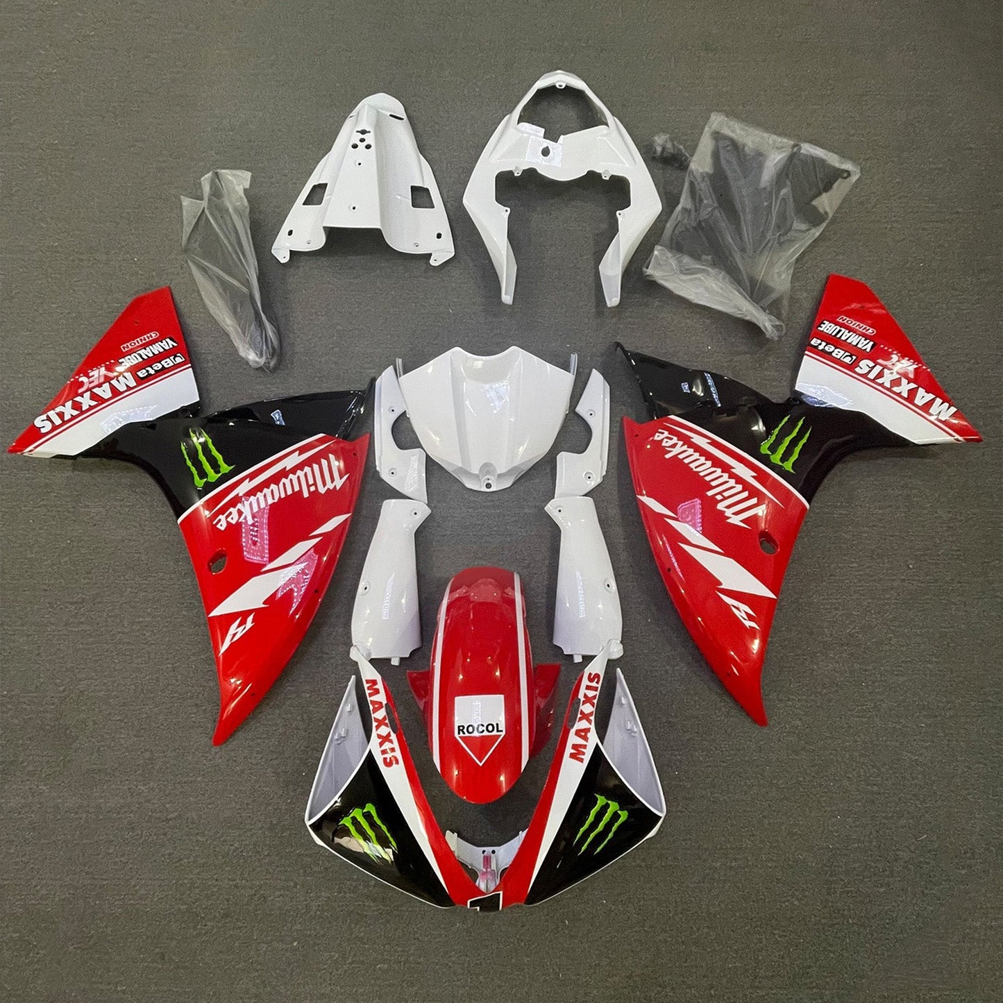 2012-2014 Yamaha YZF-R1 Injection Fairing Kit Bodywork Plastic ABS