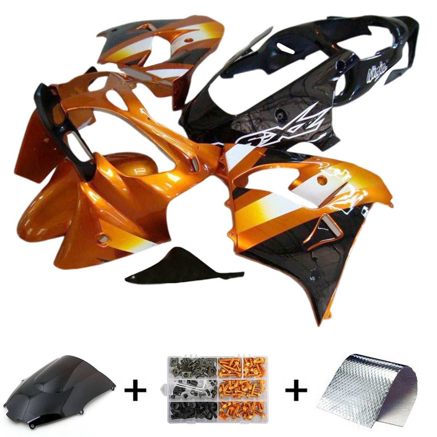 2000-2001 Kawasaki ZX9R Injection Fairing Kit Bodywork Plastic ABS